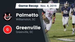 Recap: Palmetto  vs. Greenville  2019
