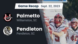 Recap: Palmetto  vs. Pendleton  2023
