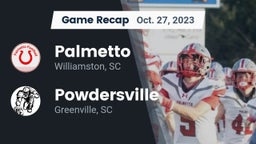 Recap: Palmetto  vs. Powdersville  2023