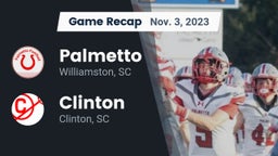 Recap: Palmetto  vs. Clinton  2023