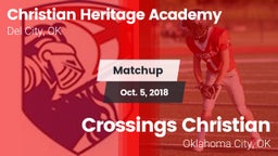 Matchup: Christian Heritage A vs. Crossings Christian  2018