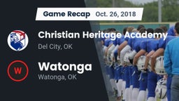 Recap: Christian Heritage Academy vs. Watonga  2018