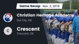 Recap: Christian Heritage Academy vs. Crescent  2018