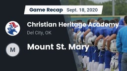 Recap: Christian Heritage Academy vs. Mount St. Mary 2020