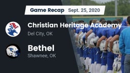 Recap: Christian Heritage Academy vs. Bethel  2020