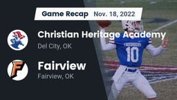 Recap: Christian Heritage Academy vs. Fairview  2022