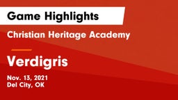 Christian Heritage Academy vs Verdigris  Game Highlights - Nov. 13, 2021