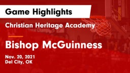 Christian Heritage Academy vs Bishop McGuinness  Game Highlights - Nov. 20, 2021