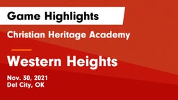 Christian Heritage Academy vs Western Heights  Game Highlights - Nov. 30, 2021