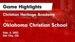 Christian Heritage Academy vs Oklahoma Christian School Game Highlights - Feb. 4, 2022