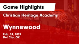Christian Heritage Academy vs Wynnewood  Game Highlights - Feb. 24, 2023