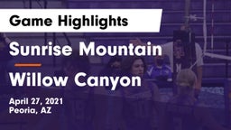 Sunrise Mountain  vs Willow Canyon Game Highlights - April 27, 2021