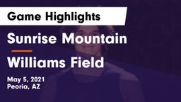 Sunrise Mountain  vs Williams Field  Game Highlights - May 5, 2021