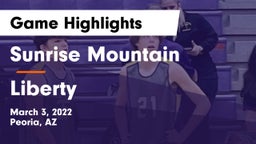 Sunrise Mountain  vs Liberty  Game Highlights - March 3, 2022