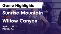 Sunrise Mountain  vs Willow Canyon Game Highlights - April 12, 2022