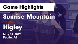 Sunrise Mountain  vs Higley  Game Highlights - May 10, 2022