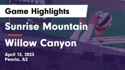 Sunrise Mountain  vs Willow Canyon Game Highlights - April 13, 2023