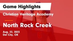 Christian Heritage Academy vs North Rock Creek  Game Highlights - Aug. 22, 2023