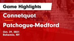 Connetquot  vs Patchogue-Medford  Game Highlights - Oct. 29, 2021