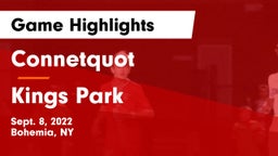 Connetquot  vs Kings Park   Game Highlights - Sept. 8, 2022