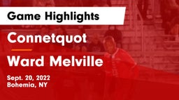 Connetquot  vs Ward Melville  Game Highlights - Sept. 20, 2022