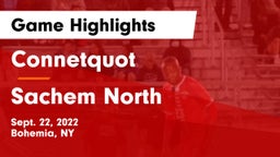 Connetquot  vs Sachem North  Game Highlights - Sept. 22, 2022