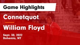 Connetquot  vs William Floyd  Game Highlights - Sept. 30, 2022