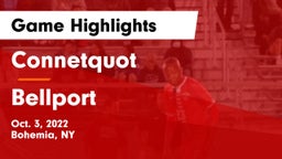Connetquot  vs Bellport  Game Highlights - Oct. 3, 2022