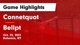 Connetquot  vs Bellpt Game Highlights - Oct. 25, 2022