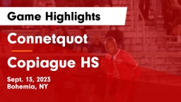 Connetquot  vs Copiague HS Game Highlights - Sept. 13, 2023