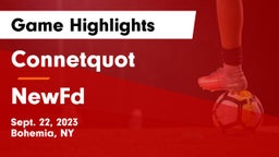 Connetquot  vs NewFd Game Highlights - Sept. 22, 2023