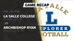 Recap: La Salle College  vs. Archbishop Ryan  2016