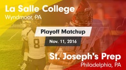 Matchup: La Salle College HS vs. St. Joseph's Prep  2016
