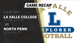 Recap: La Salle College  vs. North Penn  2016