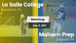 Matchup: La Salle College HS vs. Malvern Prep  2017