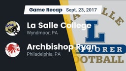 Recap: La Salle College  vs. Archbishop Ryan  2017