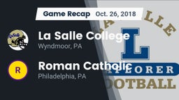 Recap: La Salle College  vs. Roman Catholic  2018