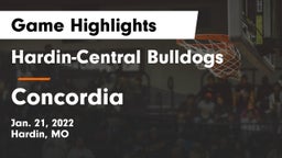 Hardin-Central Bulldogs vs Concordia  Game Highlights - Jan. 21, 2022