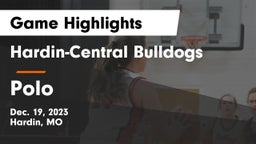 Hardin-Central Bulldogs vs Polo  Game Highlights - Dec. 19, 2023