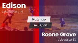 Matchup: Edison  vs. Boone Grove  2017