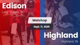 Matchup: Edison  vs. Highland  2020