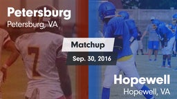 Matchup: Petersburg High vs. Hopewell  2016