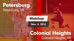 Matchup: Petersburg High vs. Colonial Heights  2016