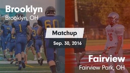 Matchup: Brooklyn  vs. Fairview  2016