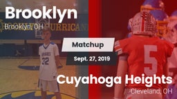 Matchup: Brooklyn  vs. Cuyahoga Heights  2019