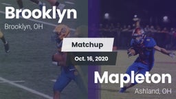Matchup: Brooklyn  vs. Mapleton  2020