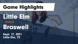 Little Elm  vs Braswell  Game Highlights - Sept. 17, 2021