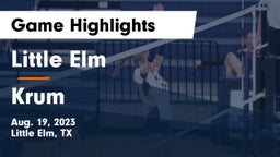 Little Elm  vs Krum  Game Highlights - Aug. 19, 2023