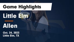 Little Elm  vs Allen  Game Highlights - Oct. 24, 2023