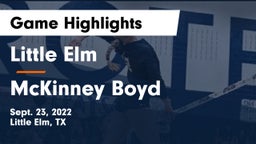 Little Elm  vs McKinney Boyd  Game Highlights - Sept. 23, 2022